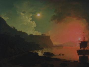 Vesuvius From Posillipo Artwork by Joseph Wright of Derby