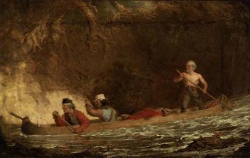 The Voyageurs(1846) Artwork by Charles Deas