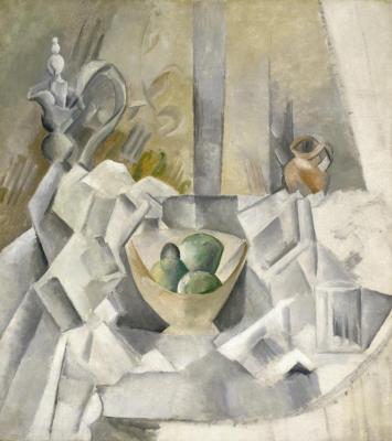 Carafe,jug And Fruit Bowl (carafon,pot Et Compotier) Artwork by Pablo Picasso