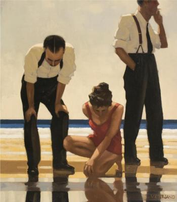 Narcissistic Bathers Artwork by Jack Vettriano
