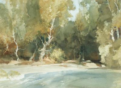 Autumn On The Cere, Near Bretonneux, Perigord Artwork by Sir William Russell Flint