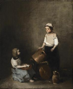 The Little Scrubbers Artwork by Theodule Ribot