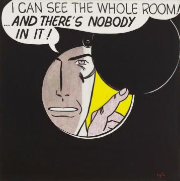 I Can See The Whole Room...and There's Nobody In It Artwork by Roy Lichtenstein