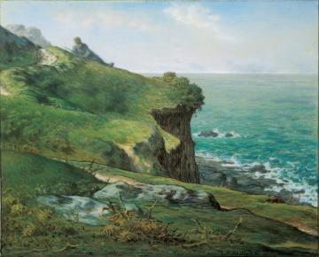 Cliffs Of Greville Artwork by Jean-François Millet