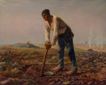 Man With A Hoe Artwork by Jean-François Millet