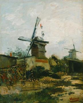 Windmills On Montmartre Artwork by Vincent Van Gogh