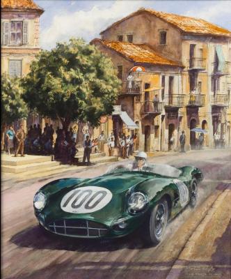 1958 Targa Florio 1 Artwork by Michael Wright