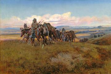 In The Enemy's Country Artwork by Charles Marion Russell
