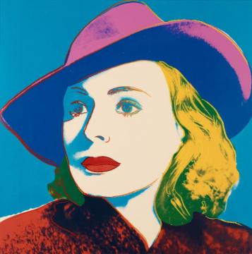Three Portraits Of Ingrid Bergman 1 Artwork by Andy Warhol