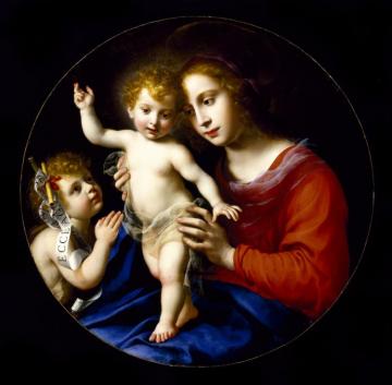 Virgin And Child With The Infant Saint John The Baptist Artwork by Carlo Dolci