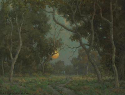 Early Moon Artwork by Granville Redmond