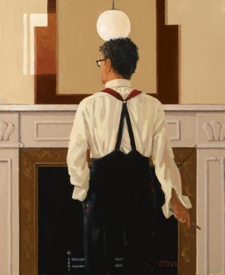Self Portrait After Swannell Artwork by Jack Vettriano