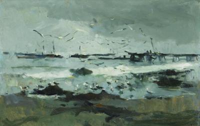 Beach At Monterey, 1913 Artwork by Armin Hansen