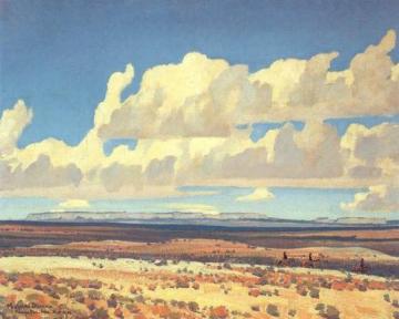 Towards Kaibitoh Arizona Artwork by Maynard Dixon