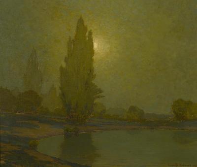 Sunset Over Lake Artwork by Granville Redmond