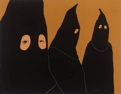Hooded Figures,1970 Artwork by Nicholas Monro