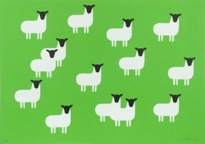 Sheep, 1970 Artwork by Nicholas Monro
