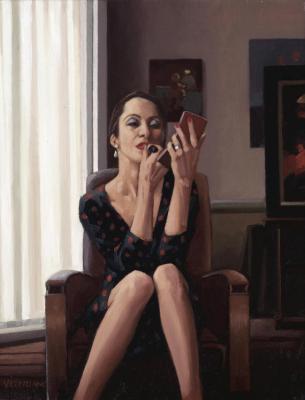Only The Deepest Red Artwork by Jack Vettriano