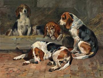 Beagles-fathers Of The Pack Artwork by John Emms