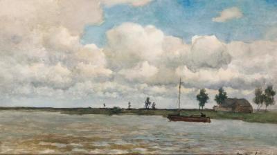 On The Nieuwkoopse Plassen Artwork by Jan Weissenbruch