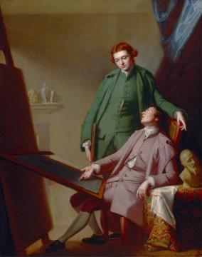 A Conversation (the Artist's Brothers, Peter And James Romney) Artwork by George Romney