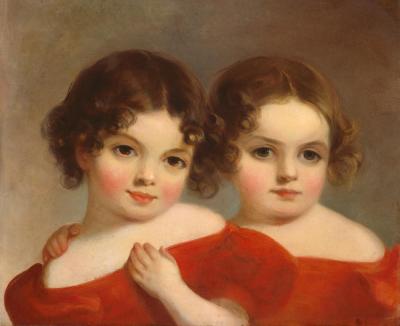 The Leland Sisters, C. 1830 Artwork by Thomas Sully