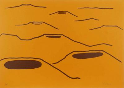 Craters,1971 Artwork by Nicholas Monro