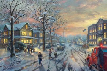 A Christmas Story Artwork by Thomas Kinkade