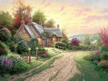 A Peaceful Time Artwork by Thomas Kinkade