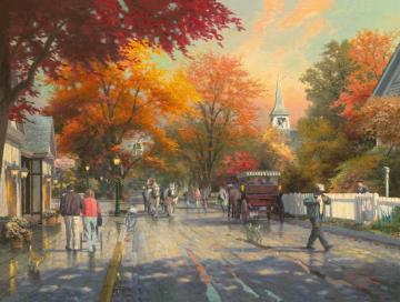 Autumn On Mackinac Island Artwork by Thomas Kinkade