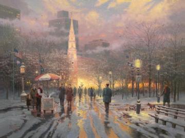 Boston Celebration Artwork by Thomas Kinkade
