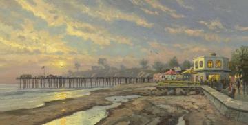 Capitola Sunset Artwork by Thomas Kinkade