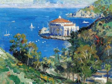 Catalina View From Descanso Canyon Artwork by Thomas Kinkade