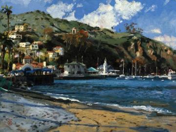 Catalina Yacht Club Artwork by Thomas Kinkade