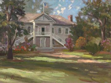Colton Hall Monterey Artwork by Thomas Kinkade