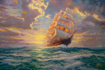 Courageous Voyage Artwork by Thomas Kinkade