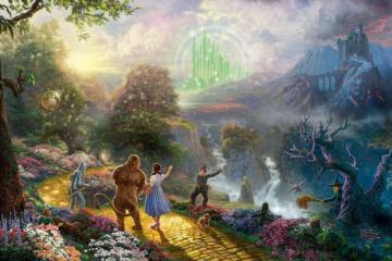 Dorothy Discovers The Emerald City Artwork by Thomas Kinkade