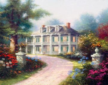 Homestead House Artwork by Thomas Kinkade