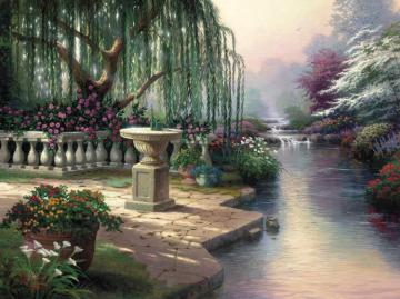 Hour Of Prayer Artwork by Thomas Kinkade