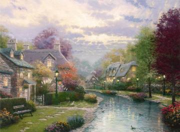 Lamplight Brooke Artwork by Thomas Kinkade