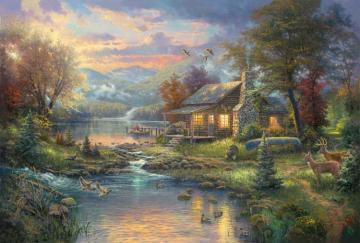 Nature Paradise Artwork by Thomas Kinkade