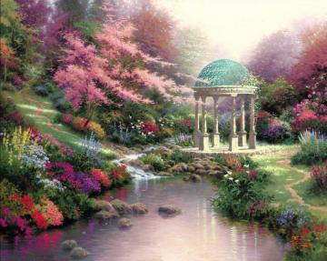 Pools Of Serenity Artwork by Thomas Kinkade