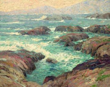 Radiant Surf Artwork by Thomas Kinkade