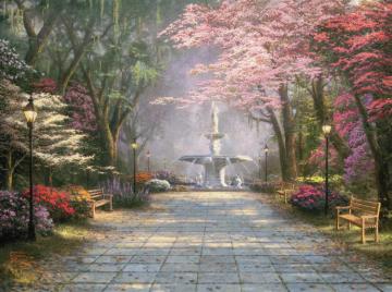 Savannah Romance Artwork by Thomas Kinkade