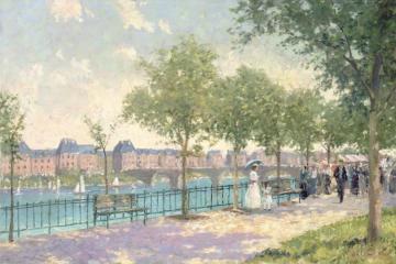 Sunday Stroll Artwork by Thomas Kinkade