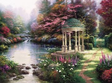 The Garden Of Prayer Artwork by Thomas Kinkade