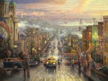 The Heart Of San Francisco Artwork by Thomas Kinkade