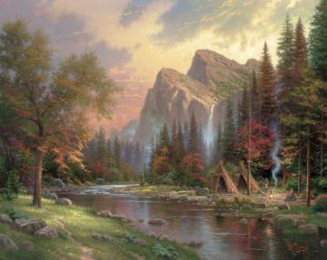 The Mountains Declare His Glory Artwork by Thomas Kinkade