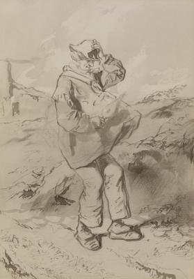 The Twelve Months, March,1866 Artwork by Paul Gavarni