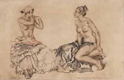 Confidences Artwork by Sir William Russell Flint